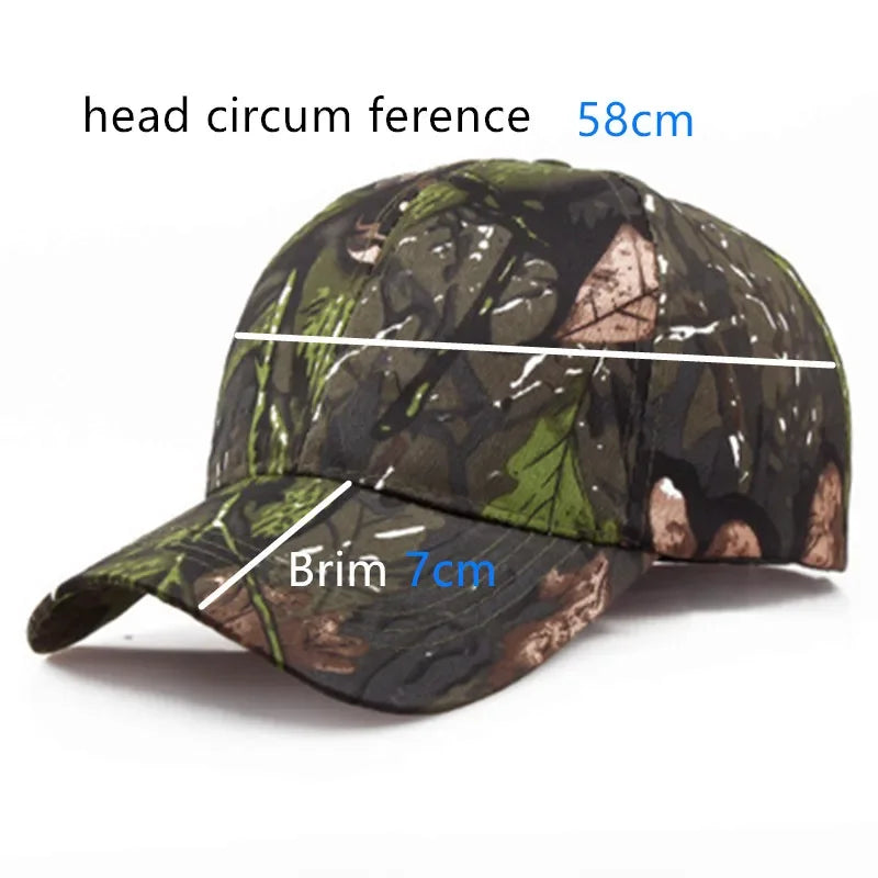 New Camouflage Outdoor Sport Hunting Cap Men Baseball Jungle Stripe Hat Wild Breathable Camo Caps