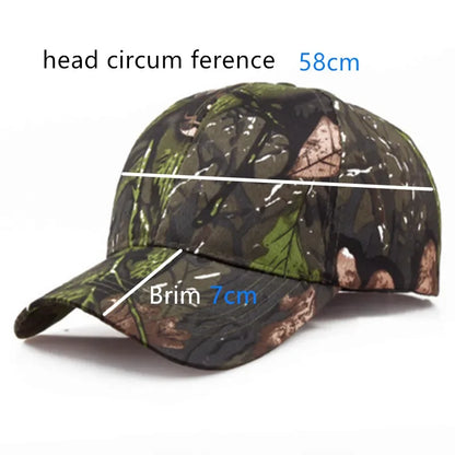 New Camouflage Outdoor Sport Hunting Cap Men Baseball Jungle Stripe Hat Wild Breathable Camo Caps