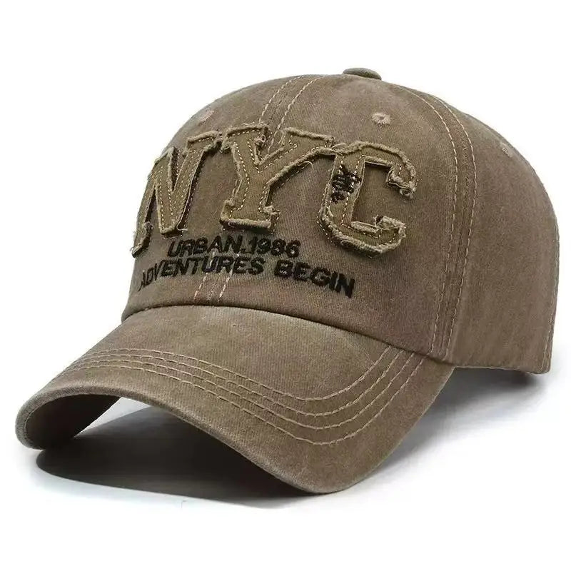 Washed Denim Baseball Cap Unisex Vintage