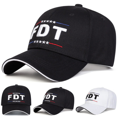 Unisex FDT Letter Embroidery Baseball Caps Spring Autumn