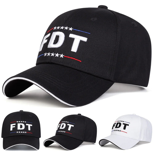 Unisex FDT Letter Embroidery Baseball Caps Spring Autumn