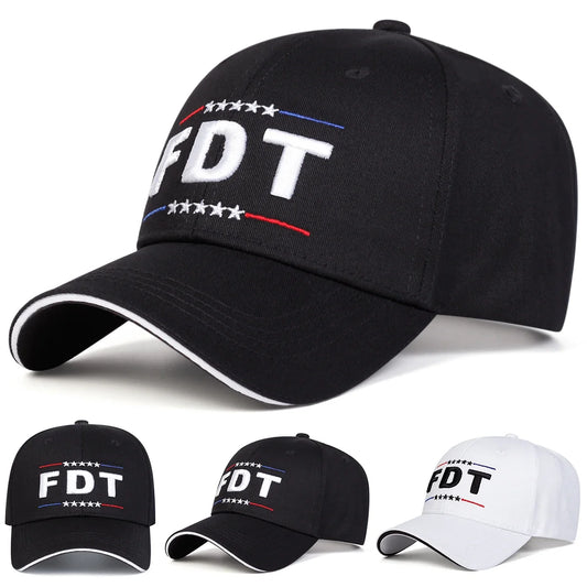 Unisex FDT Letter Embroidery Baseball Caps Spring Autumn