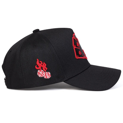 Unisex Poker Embroidery Baseball Caps Spring and Autumn