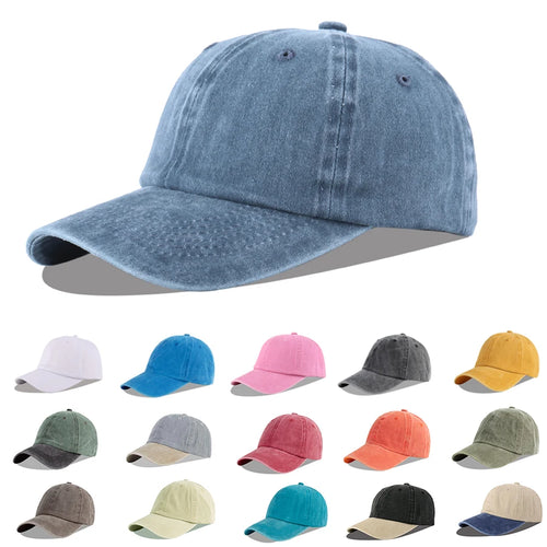 Unisex Baseball Cap 100% Cotton Fits Men Women