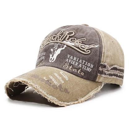 Washed Retro Baseball Cap, Made Old And Adjustable Sun Hat