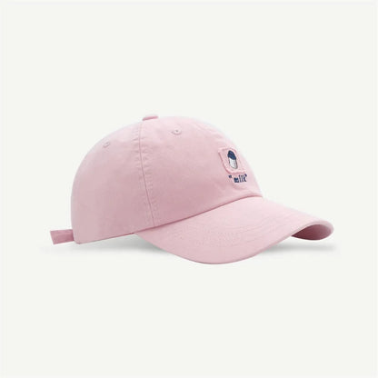 Women's Men's Cartoon Label Embroidery Baseball Cap Fashion Solid Color Dad Hat