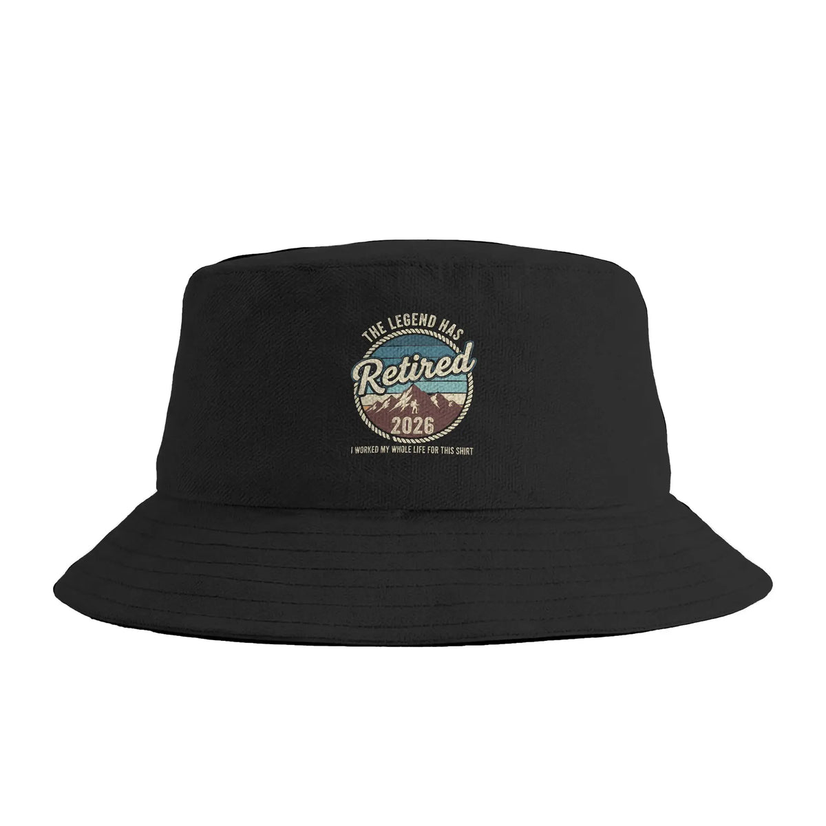 Couple The Legend Has Retired 2026 Retro Sunset Car Bucket Hat
