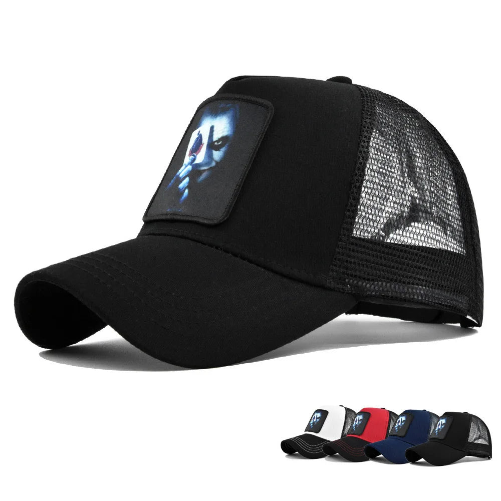 Snapback Caps Summer Breathable Baseball Cap Patch Embroidery Bones Unisex Hip Hop Hats