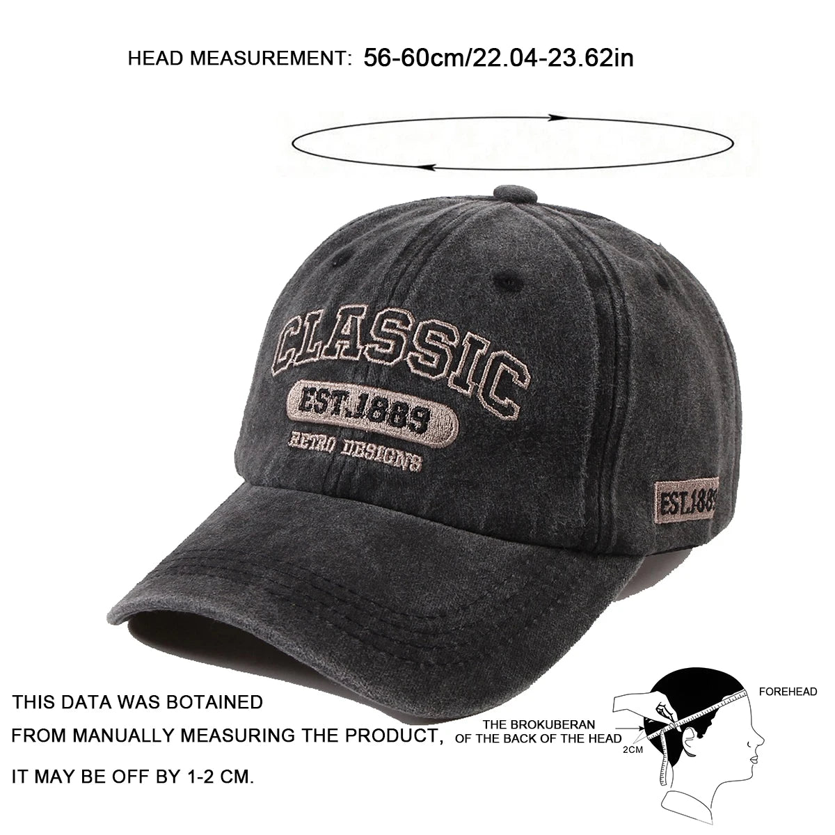Unisex Classic Embroidery Baseball Caps Spring Autumn