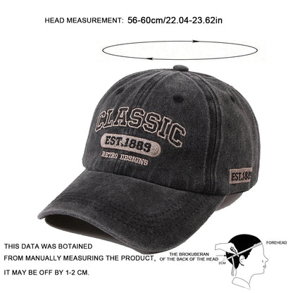 Unisex Classic Embroidery Baseball Caps Spring Autumn