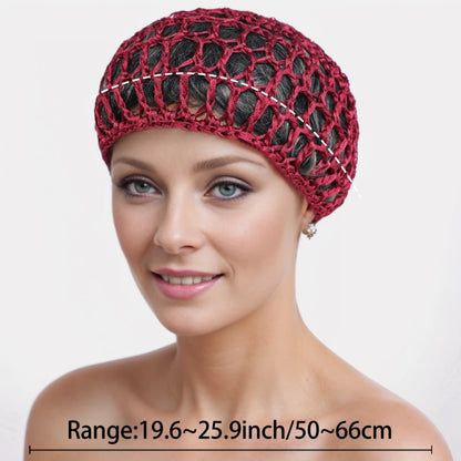 Hollow Hot Selling New Out Baotou Hat Solid Color Knitted Versatile Mesh Hat