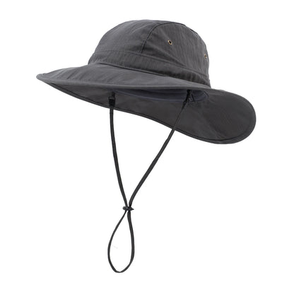 Men's Women Boonie Sun Hat Wide Brim Adjustable Breathable Cotton Safari Hat