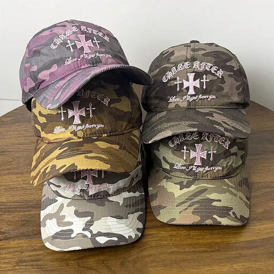 2026 New Summer Fashion Camouflage Plaid Baseball Cap