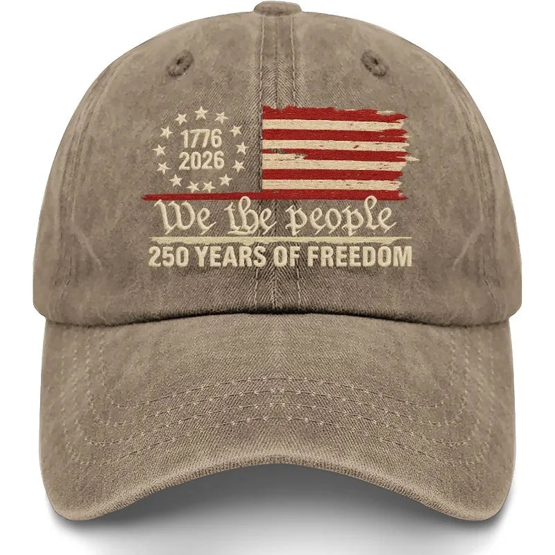 Anniversary 250 Years Freedoms 1776-2026 Baseball Hats