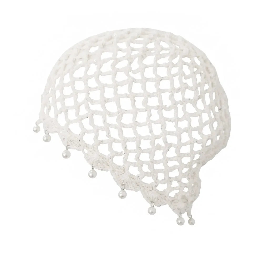 Fashion Hollowed Out Woven Pullover Hats Crochet Breathable Beret Cap
