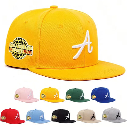 Unisex Gothic Letter Embroidery Hip-Hop Hats