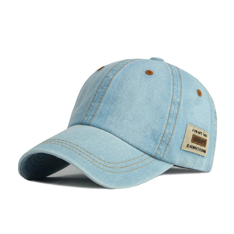 Classical Washed Denim Baseball Cap Sun Protection Baseball Cap