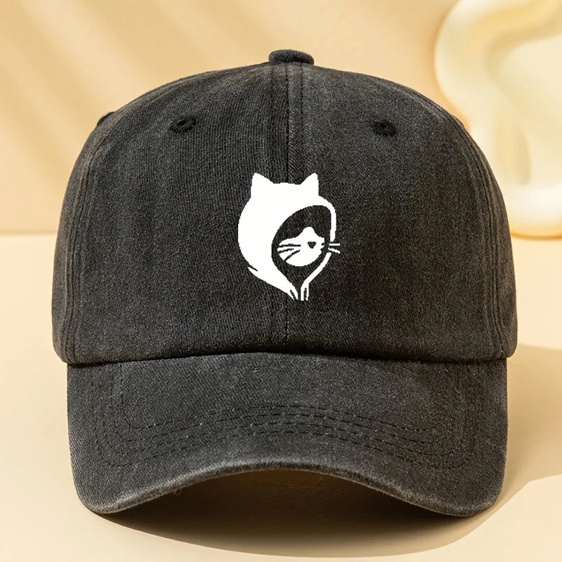 Cat Printed Baseball Caps making them perfect for outdoor sports, camping, and casual wear
