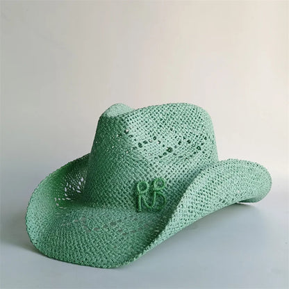 Western Cowboy Straw Hat Letter Straw Hats
