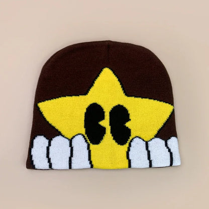 Cartoon Cute Five-Pointed Star Knitted Hats