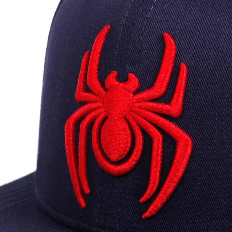 Unisex Spider Embroidery Hip-Hop Hats Spring Autumn