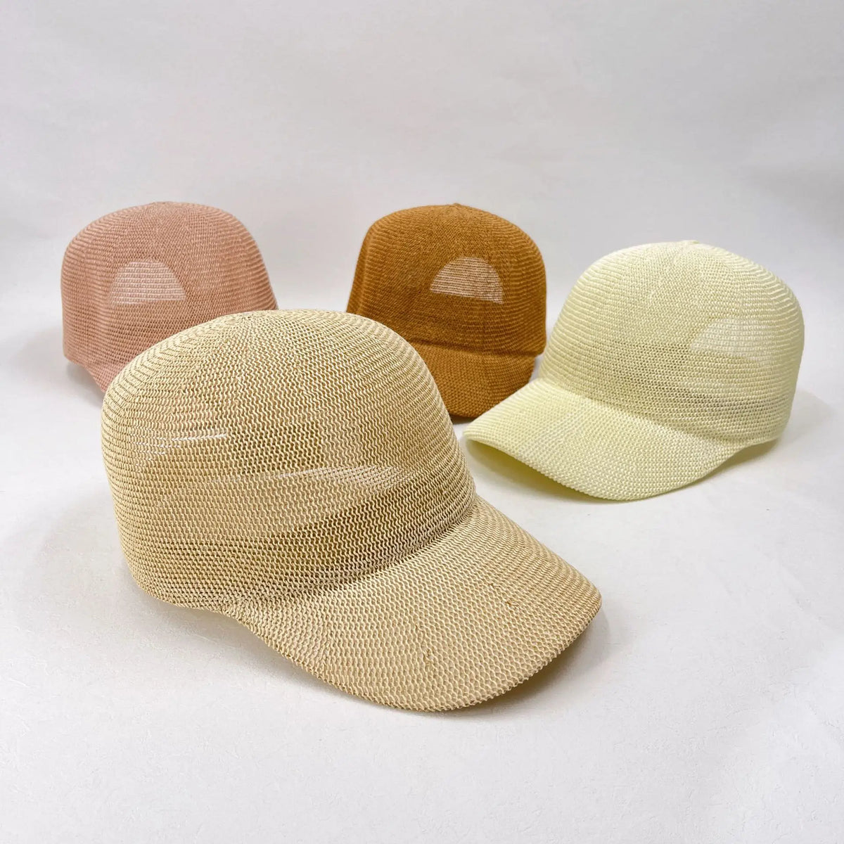 Adjustable Korean Style Knitted Hollow Out Baseball Cap