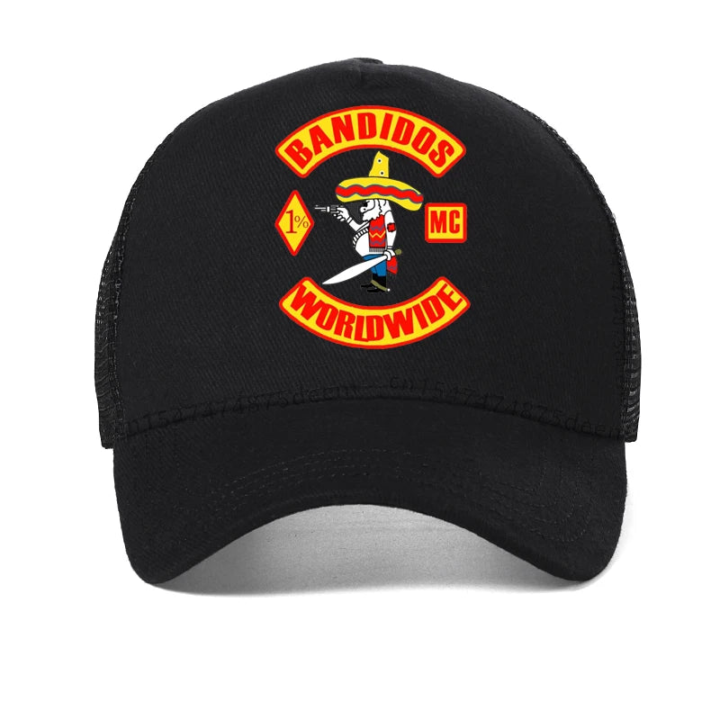 Bandidos Motorcycle Club Men Baseball Cap Summer