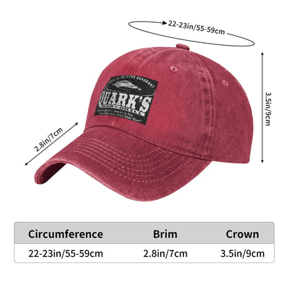 Deep Space 9 Quarks Bar Baseball Caps Denim Fabric Hats