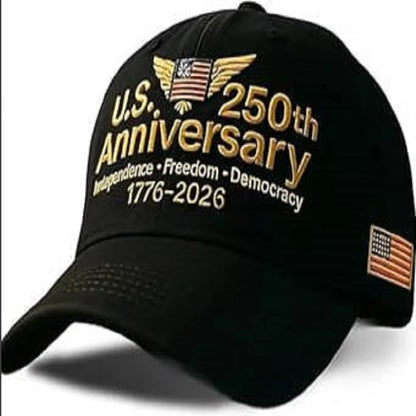 US 250th Anniversary Baseball Caps Retro Washed Cap