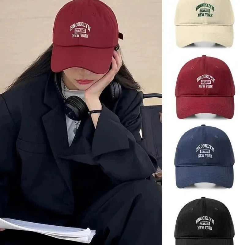 Fashion BROOKLYN Baseball Cotton Adjustable Snapback Hat Embroidery Cap Hip Hop Outdoor Casual Sun Hats