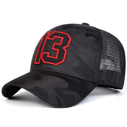 Unisex Letter Embroidery Baseball Net Caps Outdoor Adjustable Casual Hats Sunscreen Hat Sports Cap