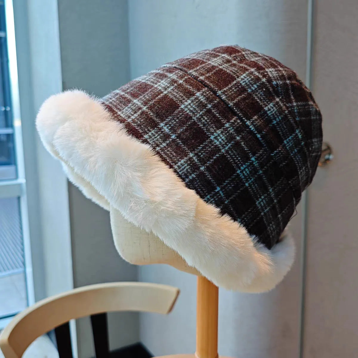 Women Men Thick Plush Winter Warm Fisherman Hat