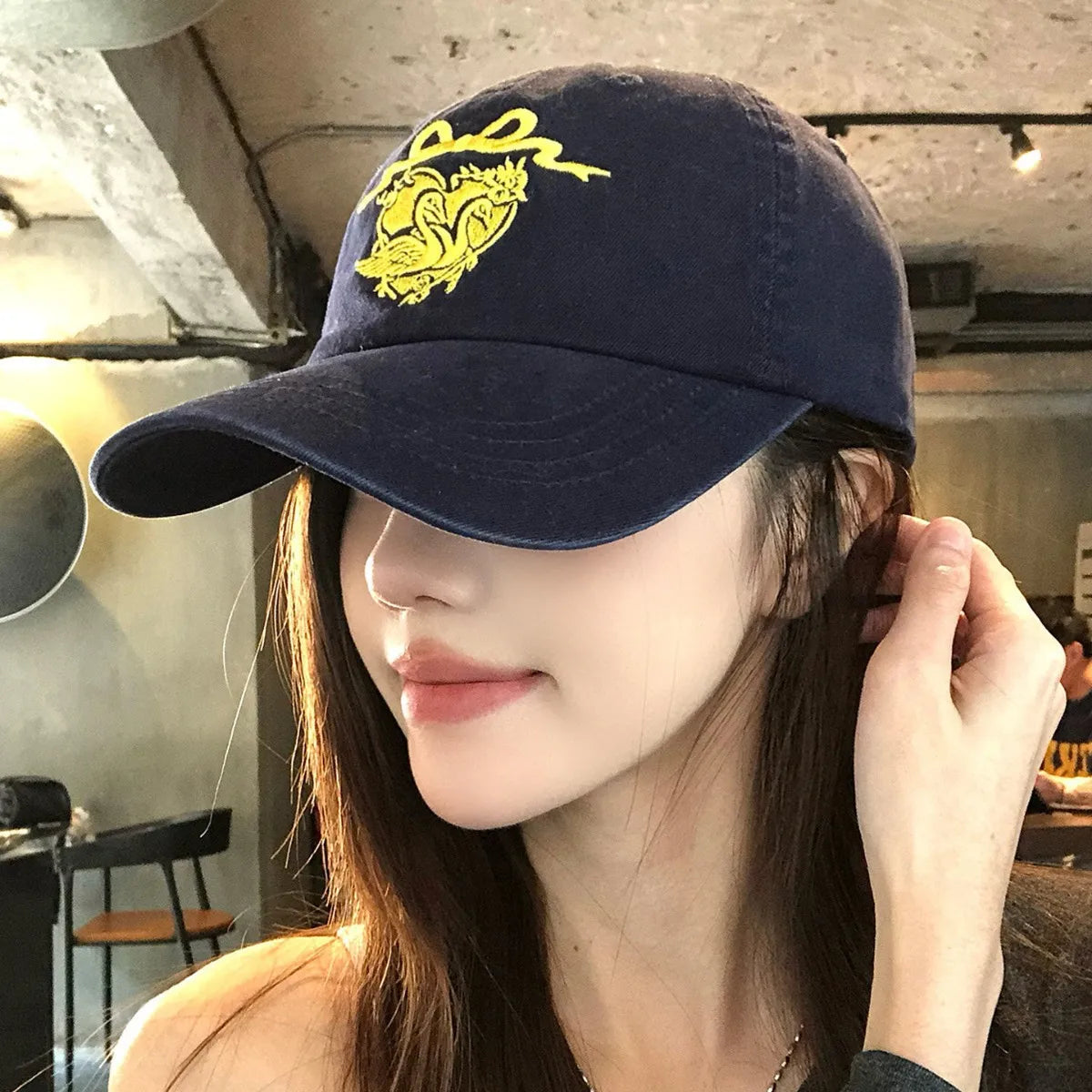 Men Women Korean Letter embroidery Baseball Hats