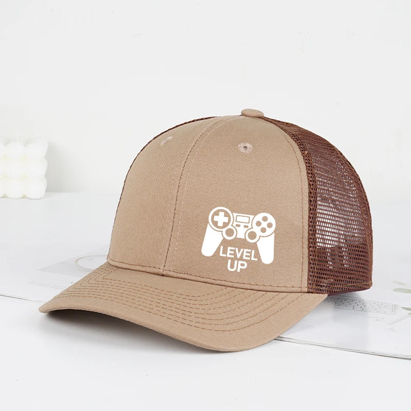 Gaming Controller “Level Up” Printed Baseball Cap