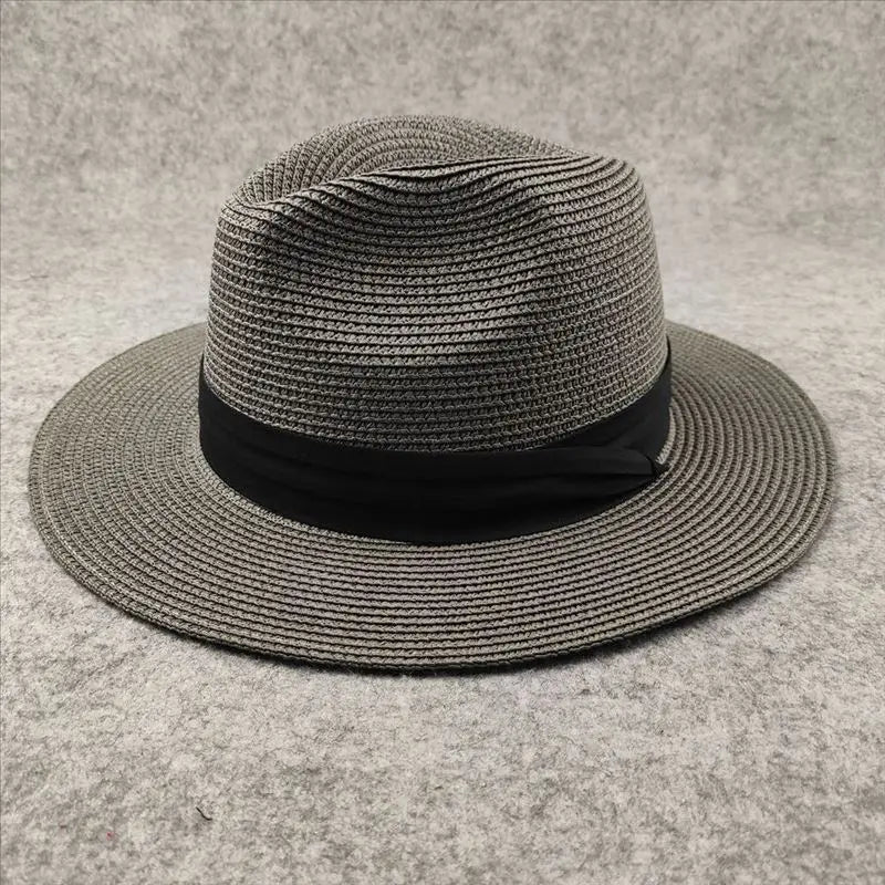 Extra Large Panama Straw Hat Summer Wide Brim UV Protection Adjustable