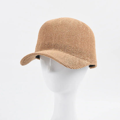 Adjustable Korean Style Knitted Hollow Out Baseball Cap