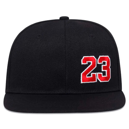 Unisex Number 23 Embroidery Hip Hop Hat