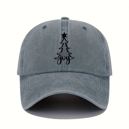 Christmas Print Retro Lightweight Washable Women's Baseball Cap
