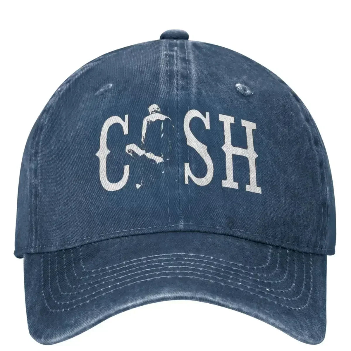 Vintage Cash Walking Outside Musician Baseball Caps