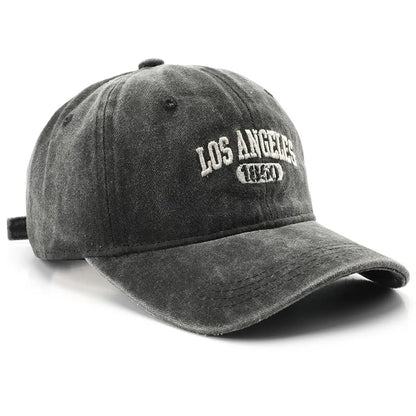 Personality Female Wash Do Old Letter Embroidery Los Angeles 1850 Cap Outdoor Male Sports Baseball Cap