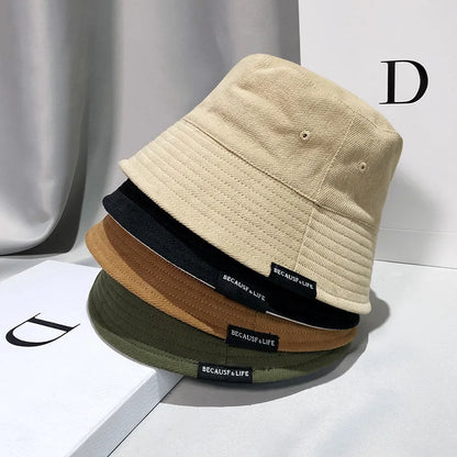 Double Sided Bucket Hat Female Panama Sun Hats