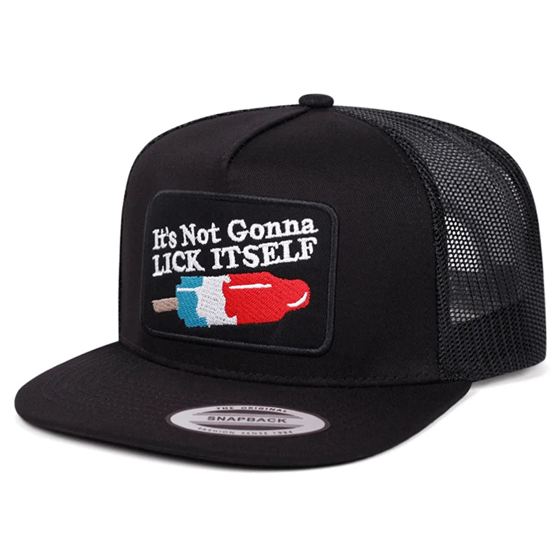 New Baseball Hat Ice Stick LICK Embroidered Hip Hop Hat Daily Leisure Decoration Sunshade Hat Unisex Hat