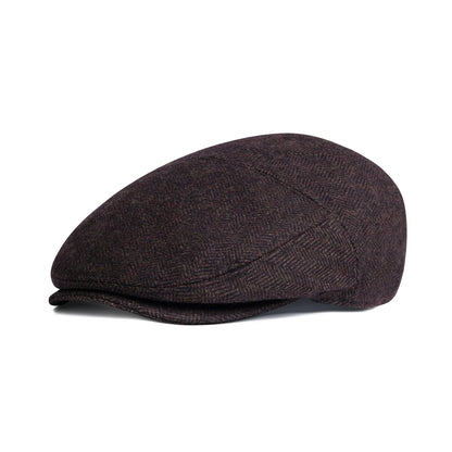 Men Winter Fashion Ivy Cap Gatsby Golf Hat Satin Lined