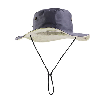 New Summer Boonie Bucket Hats For Men Wide Brim Fishing Hat
