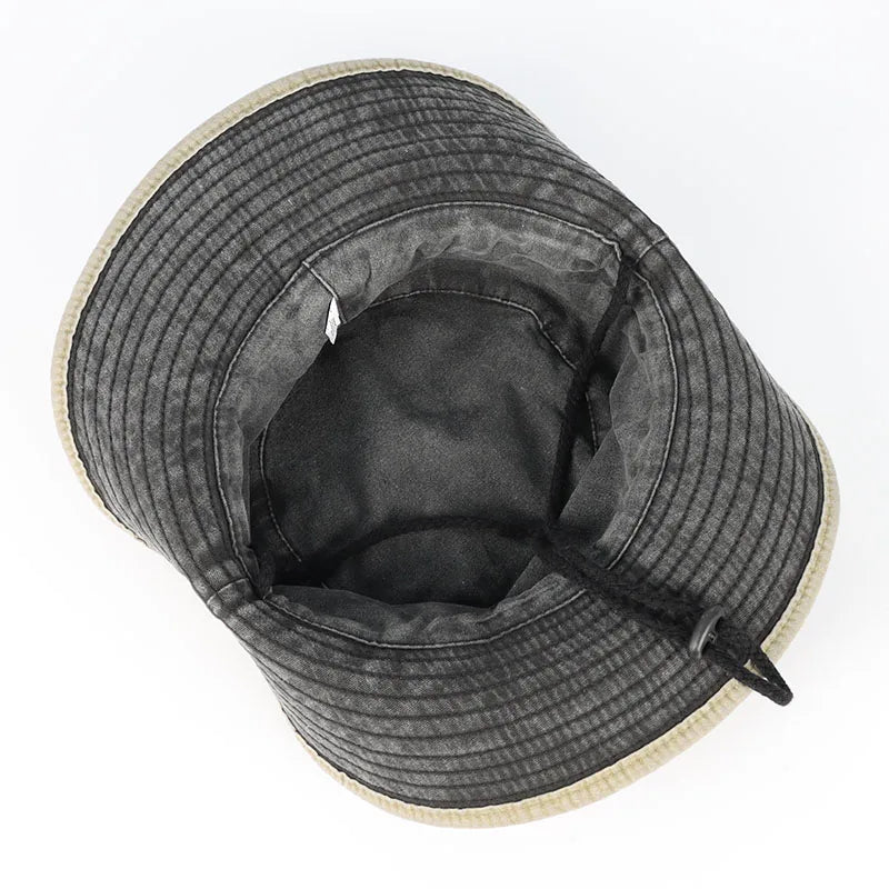 Bucket Hat With Leather Belt Men Women Sunhat 2026