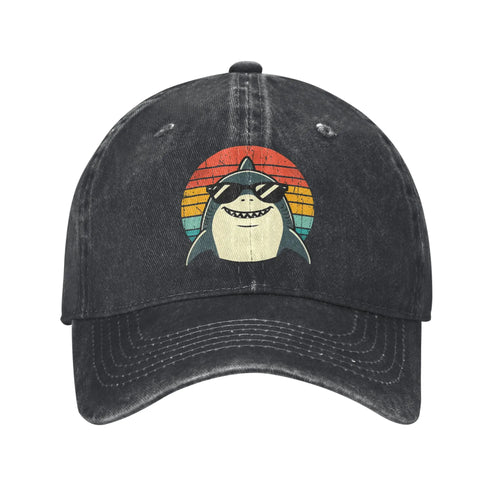Shark With Sunglasses Animal Sharks Casual Baseball Cap For Female Male