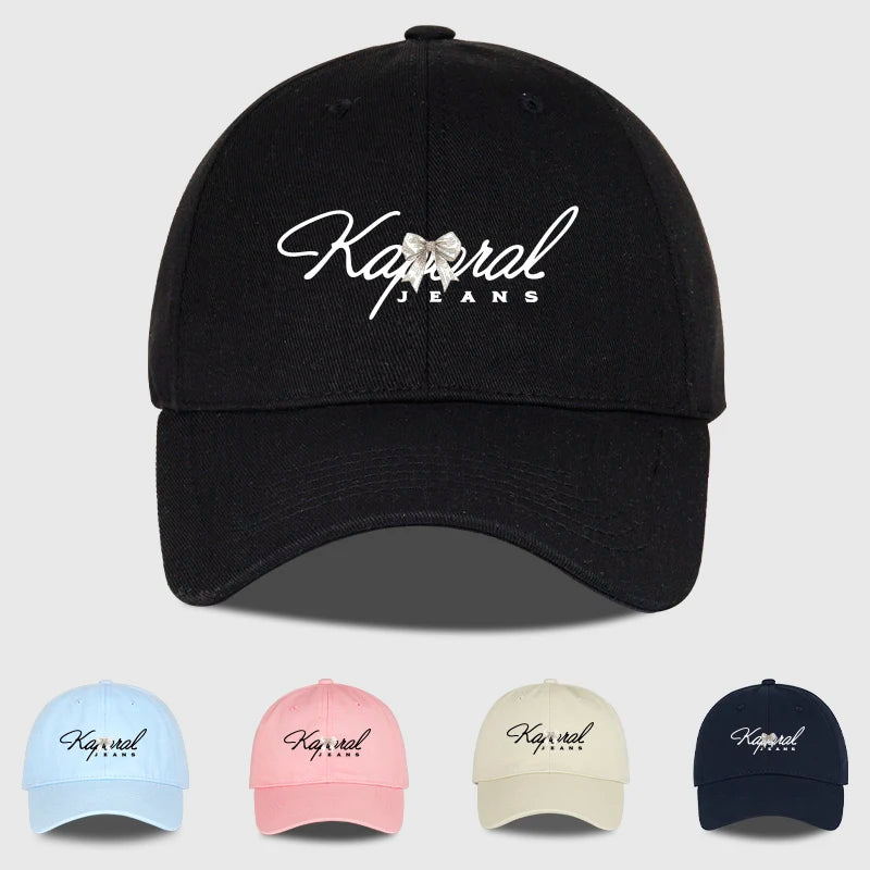 Vintage Kaporal Bow Print Baseball Cap