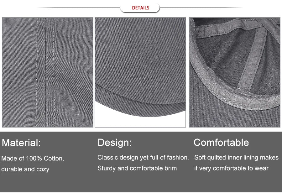 Man's Beret Cotton Gatsby Hat Ivy Cap Irish Hunting Newsboy Cap