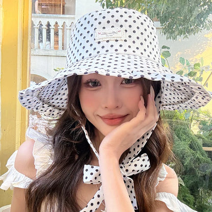 New Retro Plaid Fisherman Hat Woman's Spring And Summer