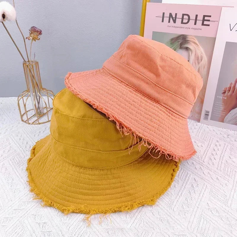Unisex Bucket Hat, Versatile Women's Sun Protect Beach Cap